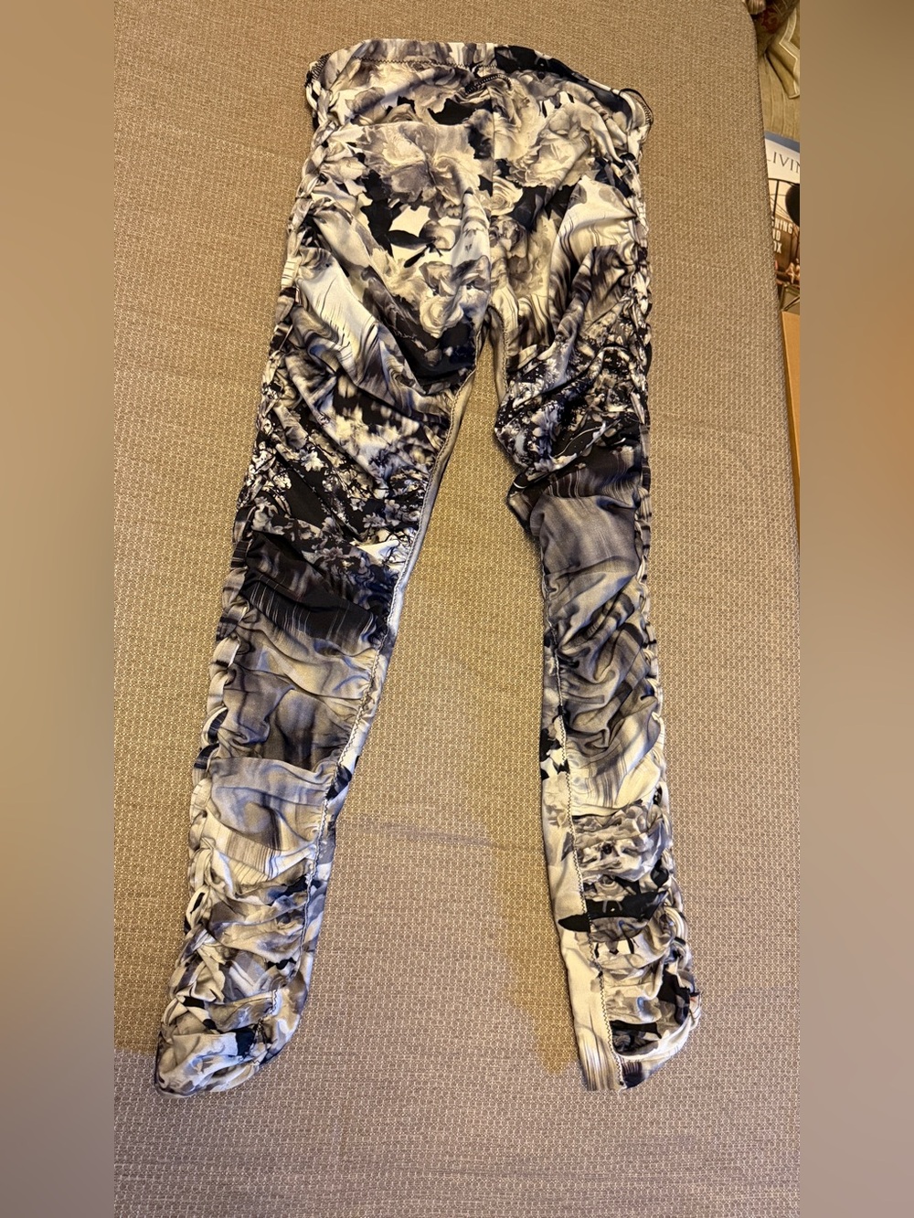 Jean Paul Gaultier Black & White Printed Jeggings